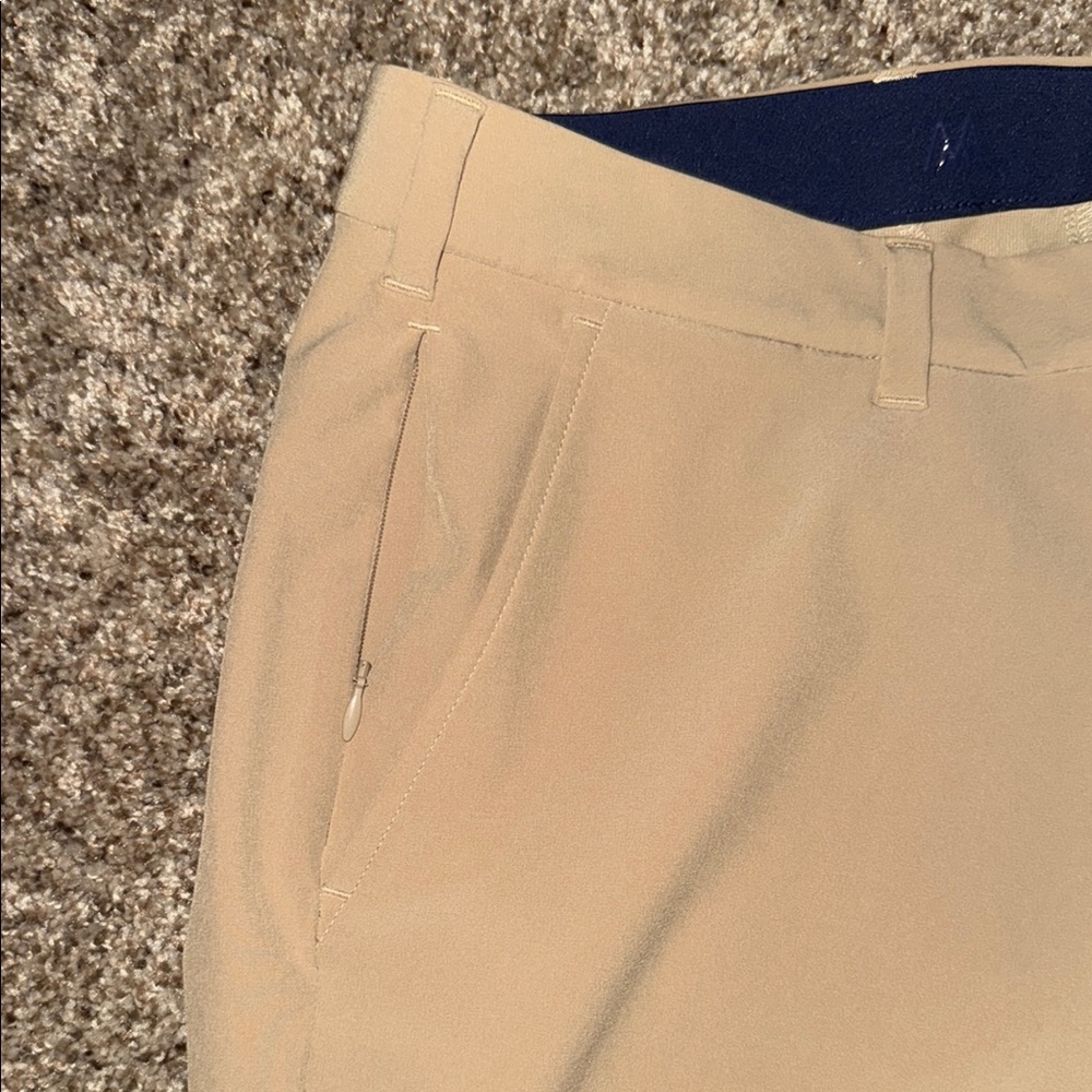 Mizzen+Main, NWOT, Men's Tan Helmsman Slim Shorts, 36 waist,  7 in inseam - Picture 5 of 7